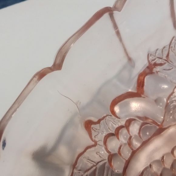 Vintage pink center piece bowl - Picture 7 of 7